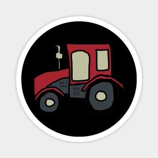 Red Farm Tractor Magnet